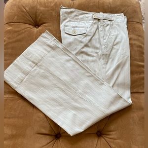 Banana Republic women’s pinstriped wide leg trousers size 4 Martin. Used